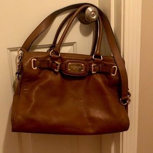 Michael Kors Brown Leather Shoulder Bag